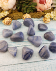 Blue Quartz Natural Tumbled Gemstone - Large One Stone - Group of Large Crystals