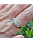 Australian Opal Sterling Silver Ring - Matilda