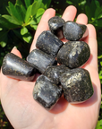 Black Galaxy Jasper Tumbled Gemstone - Single Stone or Ounce