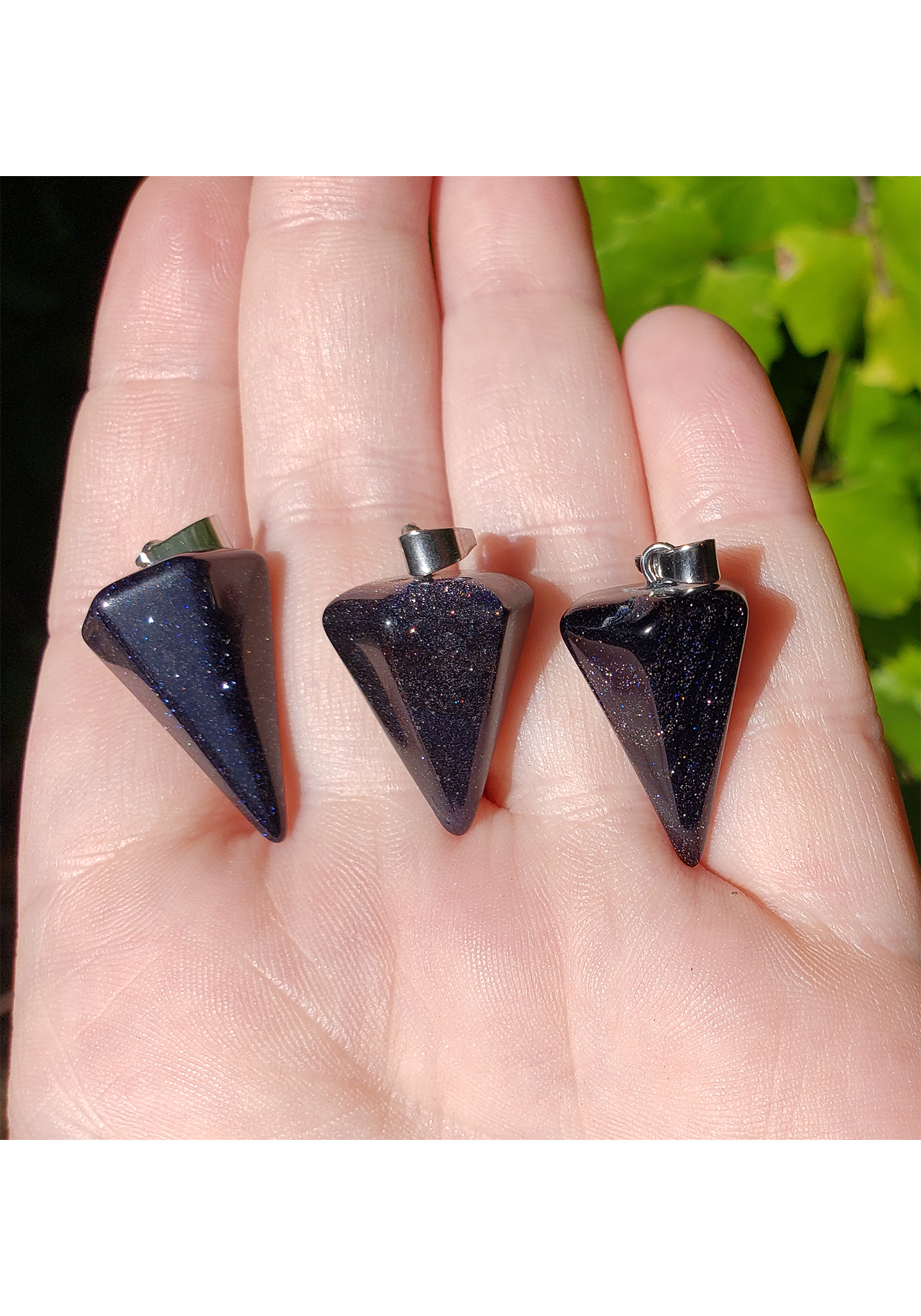 Blue hot sale goldstone earrings