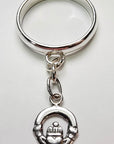 Sterling Silver Claddagh Charm Handmade Ring