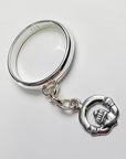 Sterling Silver Claddagh Charm Handmade Ring