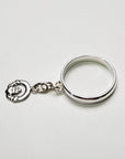 Sterling Silver Claddagh Charm Handmade Ring