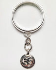 Sterling Silver Om Charm Handmade Ring