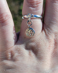 Sterling Silver Om Charm Handmade Ring