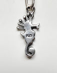 Sterling Silver Seahorse Charm Handmade Ring