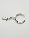 Sterling Silver Seahorse Charm Handmade Ring