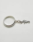 Sterling Silver Seahorse Charm Handmade Ring