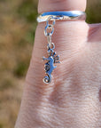 Sterling Silver Seahorse Charm Handmade Ring