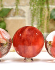 Cherry Quartz Polished Gemstone Sphere Orb 90-140mm | Crystal Gemstone Shop.