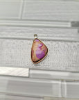 Natural Cantera Mexican Pink Purple Opal Sterling Silver & Copper Pendant - AAA Grade Opal