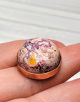 Natural Cantera Mexican Pink Purple Opal Sterling Silver & Copper Pendant - AAA Grade Opal
