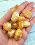Gold Honey Amber Calcite Tumbles