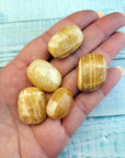 Gold Honey Amber Calcite Tumble Gemstones