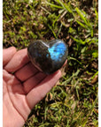 Labradorite Gemstone Heart - Puffy 45mm 3