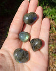 Labradorite Natural Gemstone Heart - Multiple Sizes!