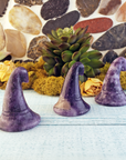 Lepidolite Gemstone Witch's Hat