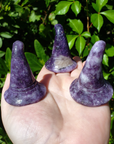 Lepidolite Witch's Hat