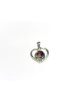 Mexican Opal Sterling Silver Heart Pendant - LilianaMexican Opal Sterling Silver Heart Pendant - Liliana 2