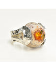 Mexican Opal Sterling Silver Boulder Ring - Arlo 3
