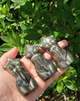Pyrite Gemstone Body of the Goddess Polished Carving - Maiden Aspect Totem 3