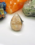 Palm Agate Gemstone Sterling Silver Ring