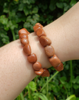 Red Goldstone Nugget Polished Bracelet