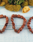 Red Goldstone Gemstone Nugget Bracelet