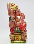 Rose Quartz Crystal Ganesha Statue
