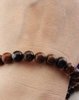 Mahogany Obsidian Natural Gemstone 8mm Bead Bracelet | Crystal Gemstone Shop.