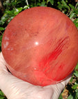 Cherry Quartz Polished Gemstone Sphere Orb 90-140mm | Crystal Gemstone Shop.