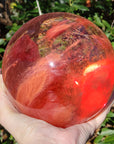 Cherry Quartz Polished Gemstone Sphere Orb 90-140mm | Crystal Gemstone Shop.