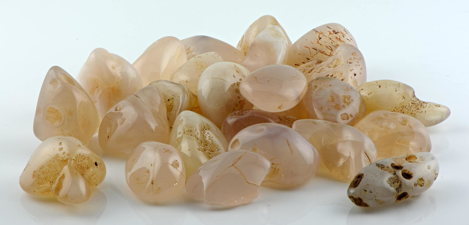 Natural pink Chalcedony 17 to 20mm Free Shape Nugget Tumbled