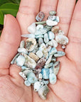 Larimar Natural Gemstone Chips - 1 oz. Bag