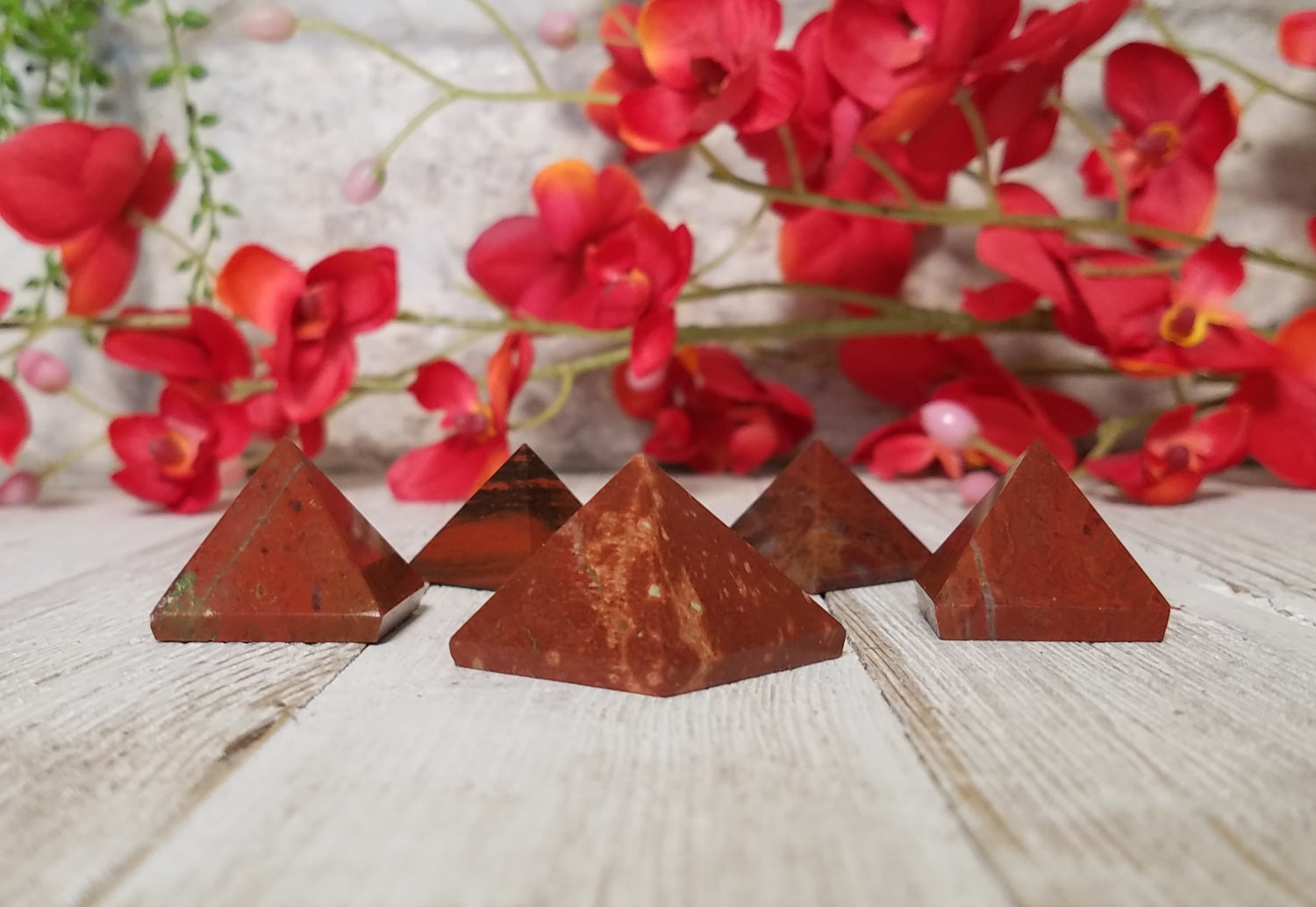 Red Jasper Gemstone Pyramid - Mini Size | Crystal Gemstone Shop.