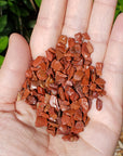 Red Jasper Gemstone Chips - 1 Ounce Bag