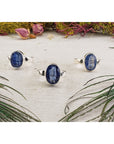 Blue Kyanite Sterling Silver Gemstone Ring - Lexie