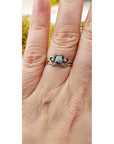 Larimar Gemstone Sterling Silver Ring - Regina | Crystal Gemstone Shop.