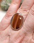 Turkish Agate Natural Gemstone Sterling Silver Ring - Valentina