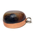 Sardonyx Gemstone Natural Copper & Sterling Silver Pendant