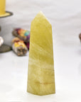 7.0" Lemon Quartz Gemstone Tower Point