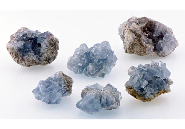 Celestite gemstone cluster