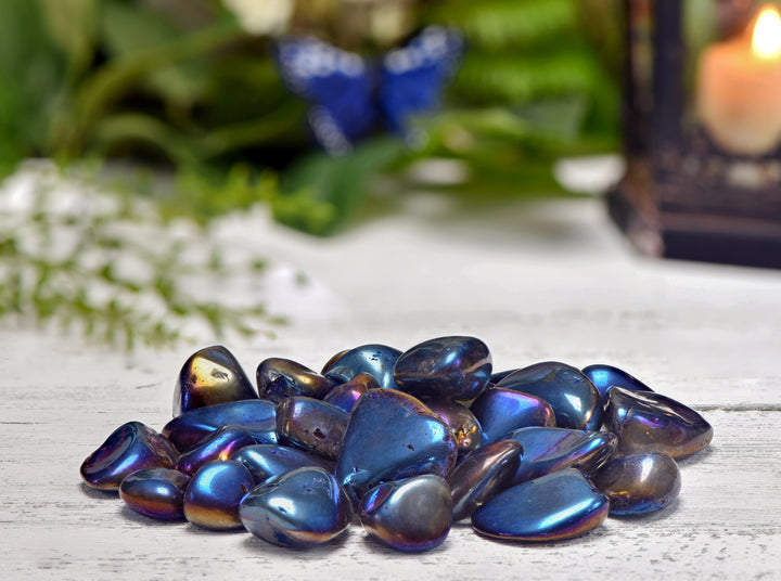 Cobalt Aura Quartz