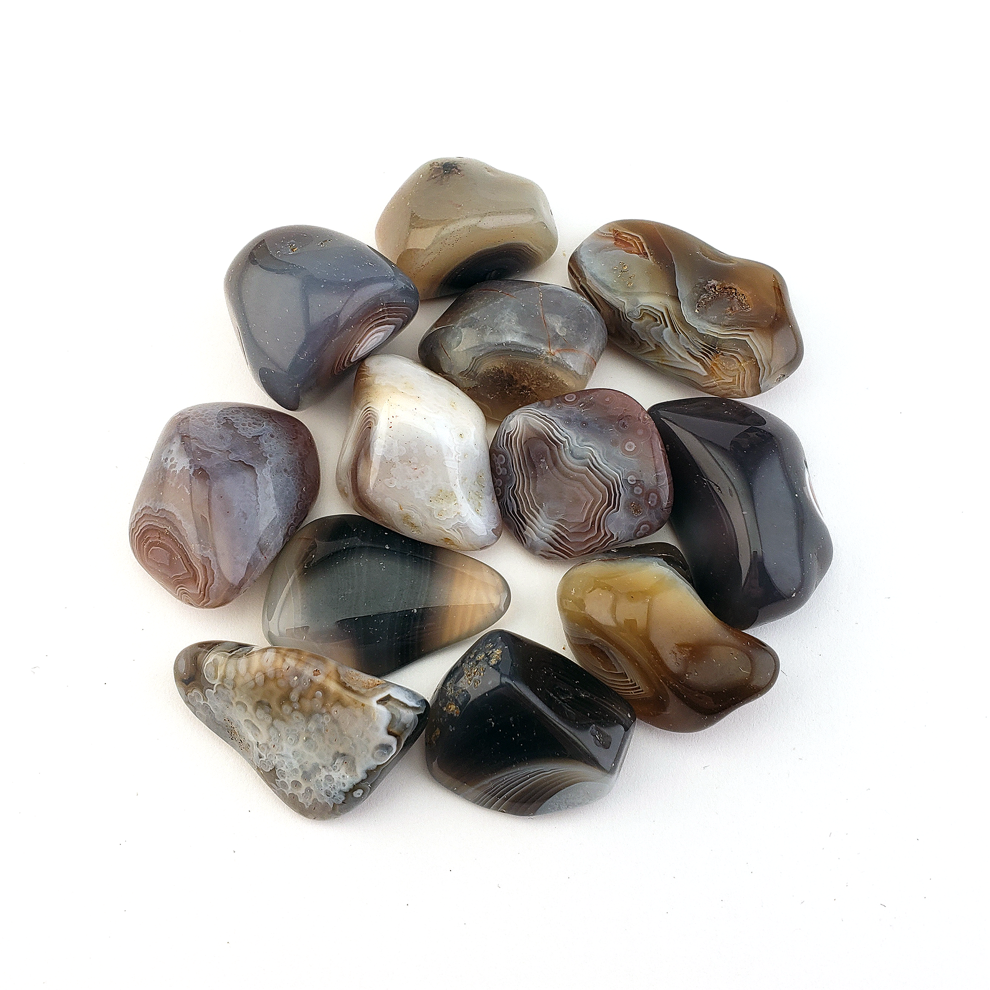 Botswana Agate Tumbled Gemstone - Single Stone - 1