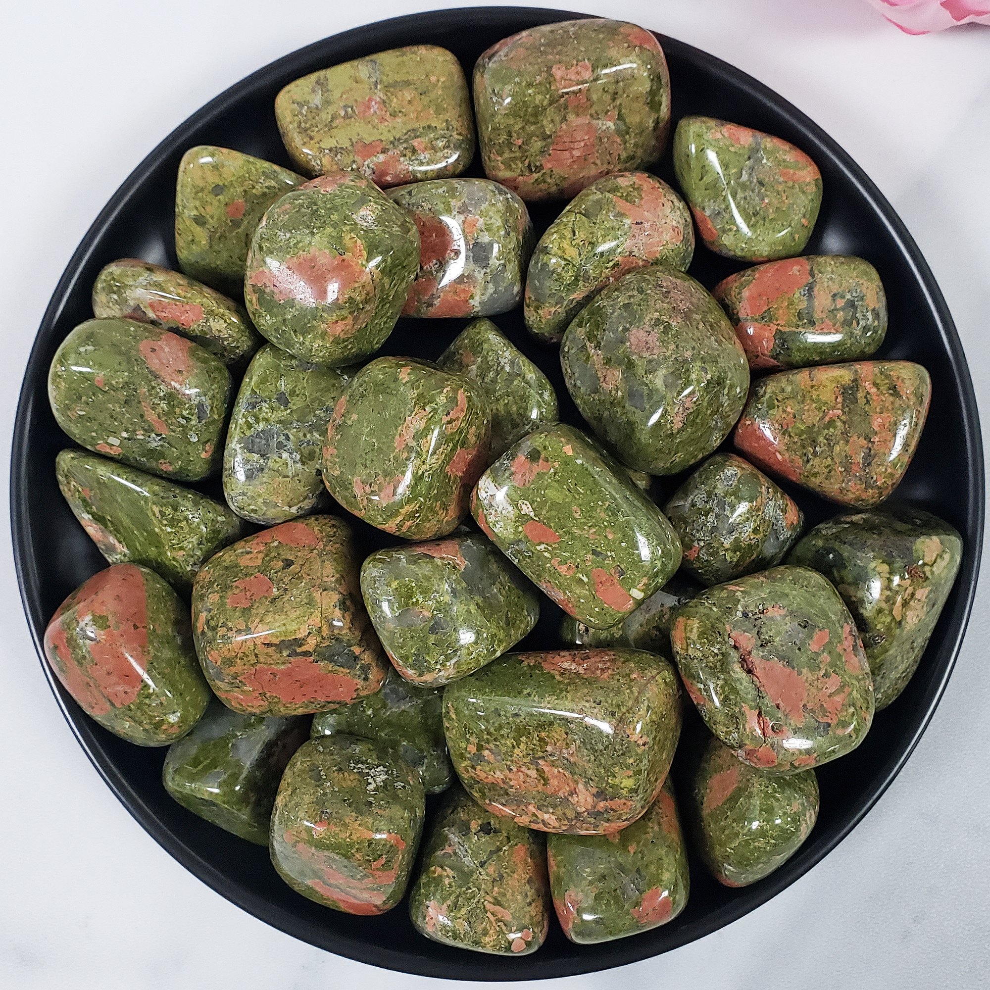 Unakite Stone Natural Crystal Tumbled Stone | One Stone