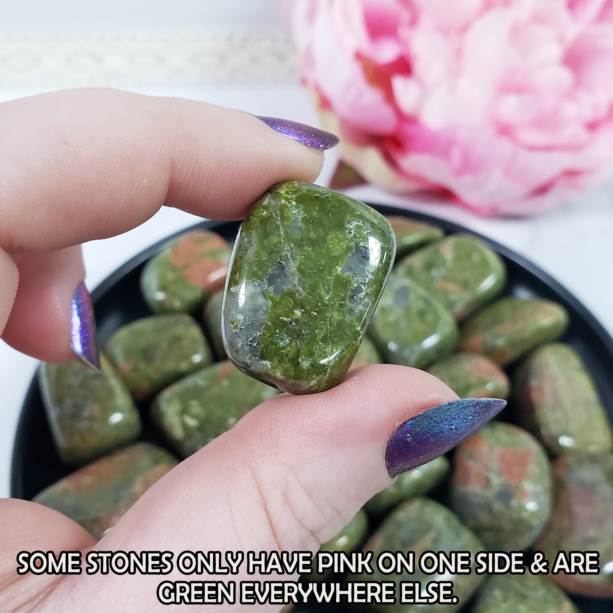 Unakite Stone Natural Crystal Tumbled Stone | One Stone - 6