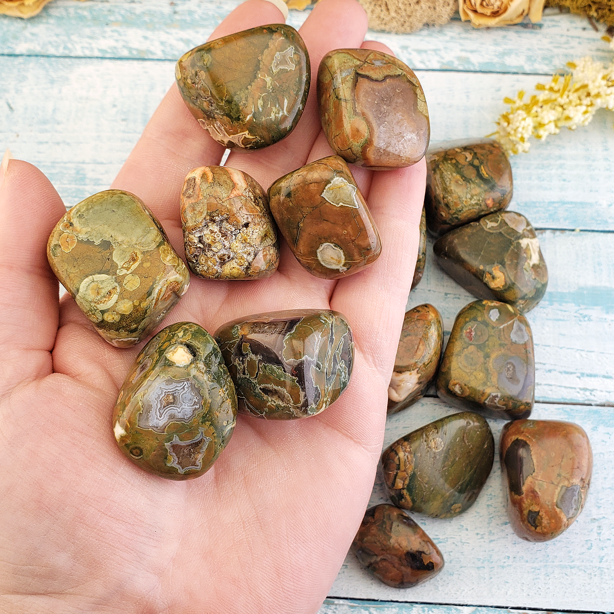 Rhyolite Tumbled Stones for Manifestation