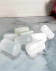 Selenite Crystal Semi-Tumbled Gemstone - One Stone - On Tile