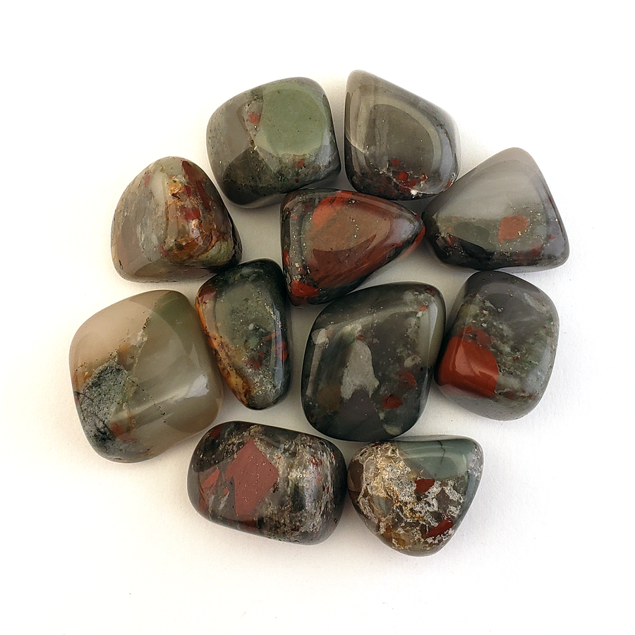 Seftonite Bloodstone Natural Tumbled Stone - Small One Stone