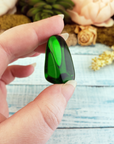 Green Obsidian Manmade Tumbled Stone - One Stone in Hand